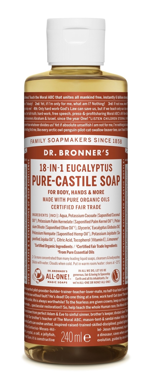 Dr Bronners Vloeibare Zeep met Eucalyptus 240ml