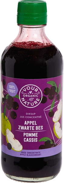 Your Organic Nature Diksap Appel-Zwarte Bes 400ml