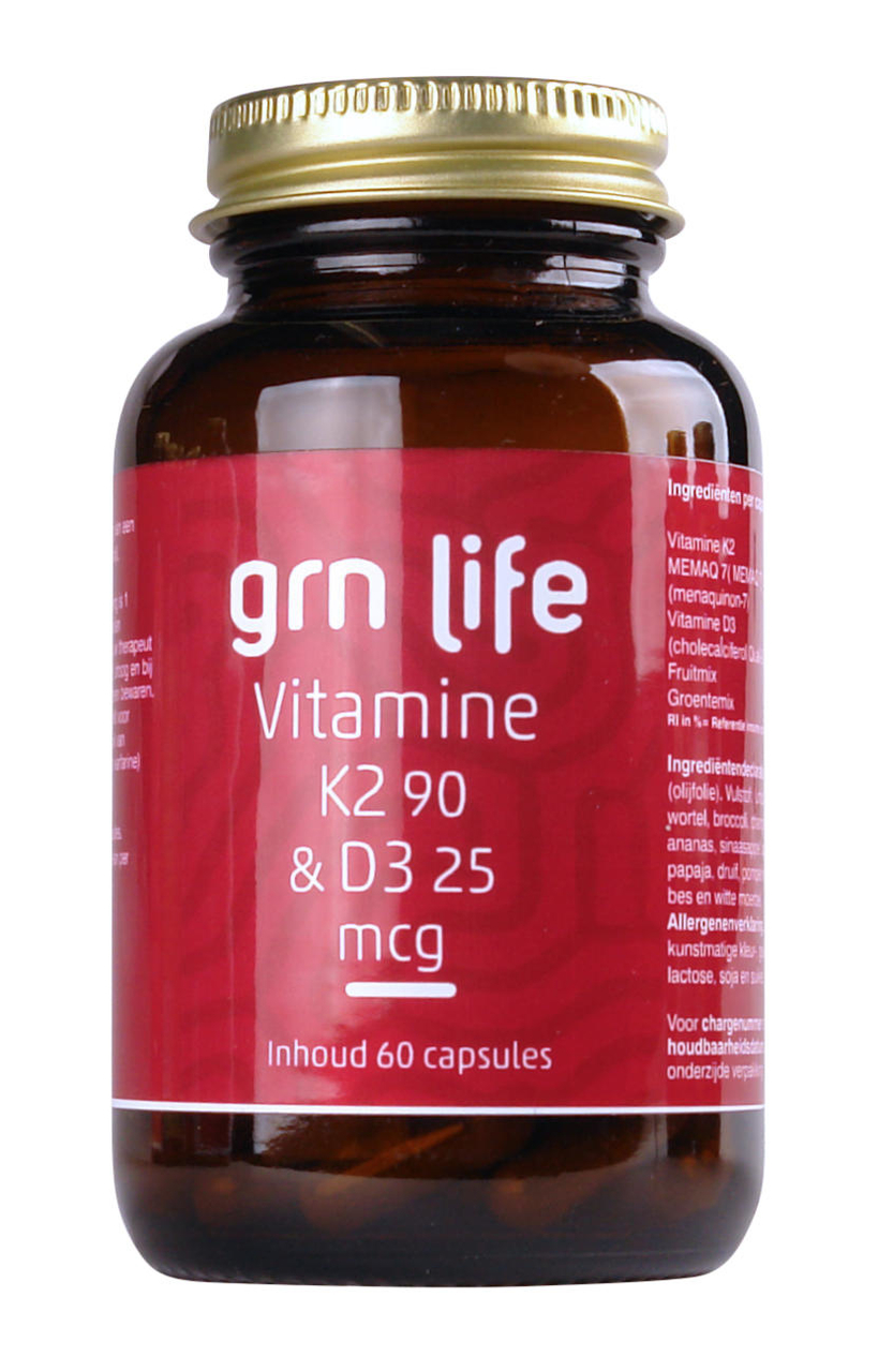 GRN LIFE Vitamine K2 90 & D3 25mcg