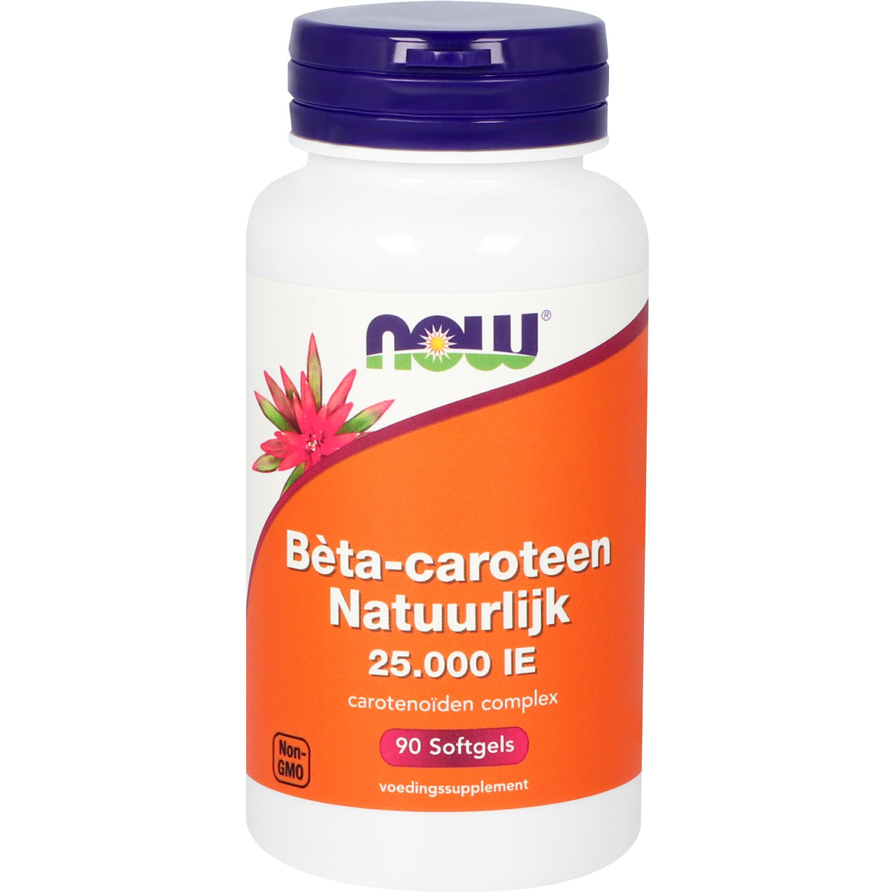 Bèta-caroteen Natuurlijk - 90 softgels - Vitortho / NOW