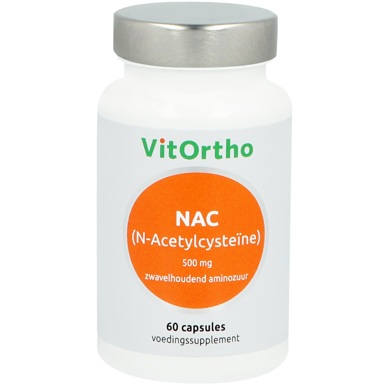 NAC (N-Acetylcysteïne) 500 mg - 60 caps - Vitortho