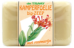 BIO zeep Kamperfoelie & Rozemarijn 250gram - De Traay