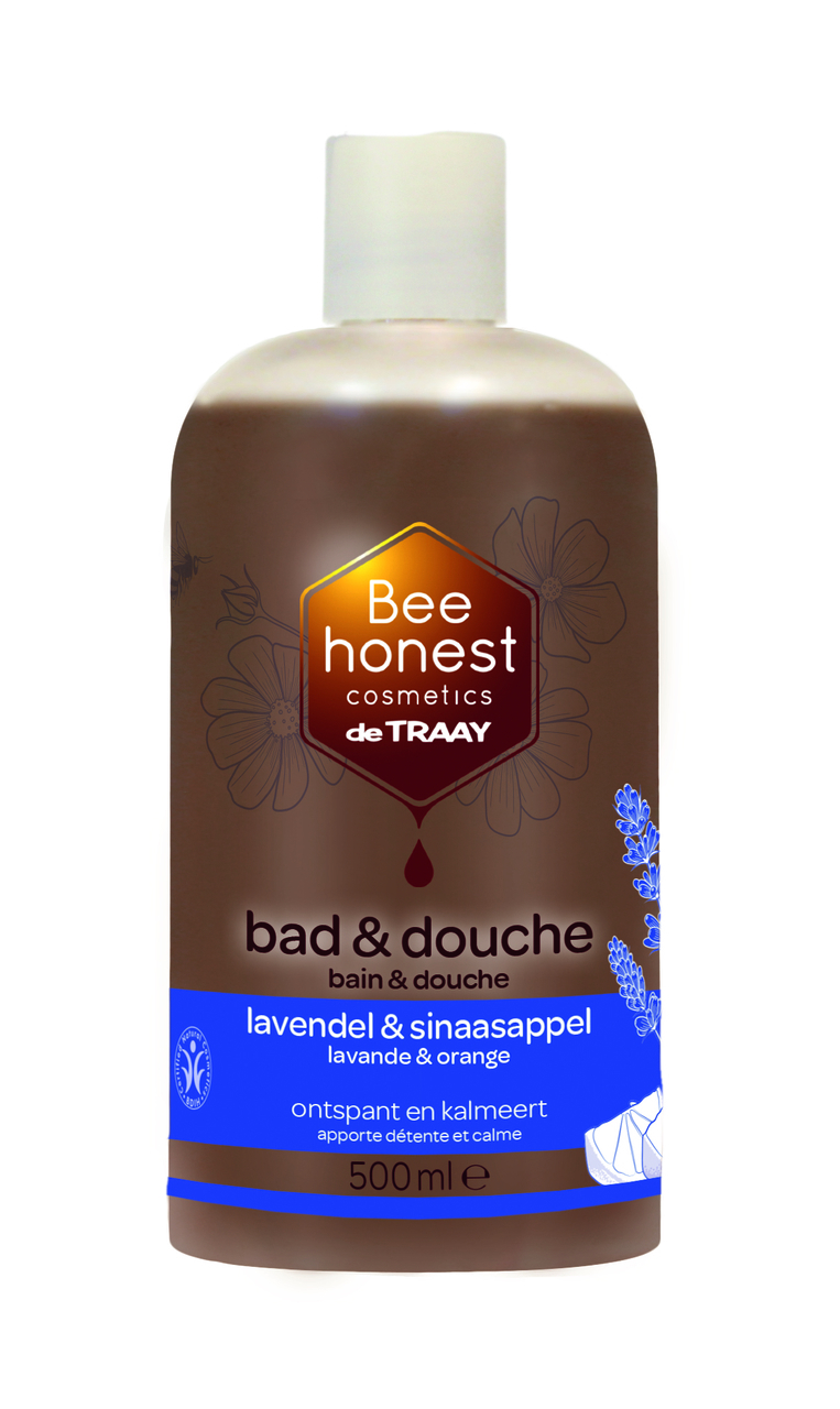 Bad & Douche lavendel & sinaasappel 500ml - Bee Honest