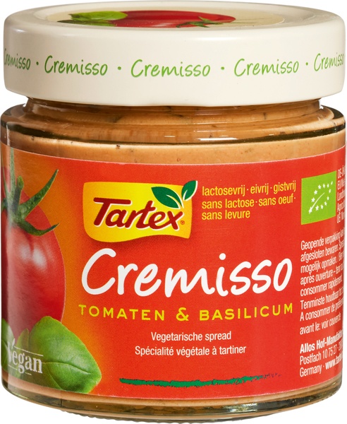 Tartex - Cremisso tomaat-basilicum - 180g