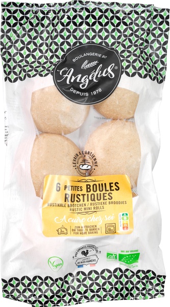 L'Angelus - Mini broodjes rustiek - 6 stuks
