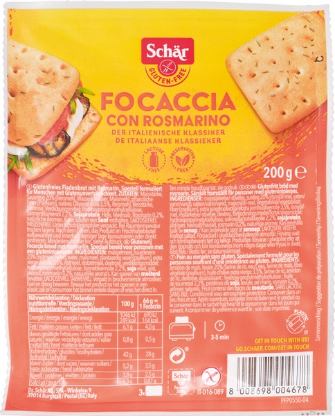 Schar Focaccia Glutenvrij