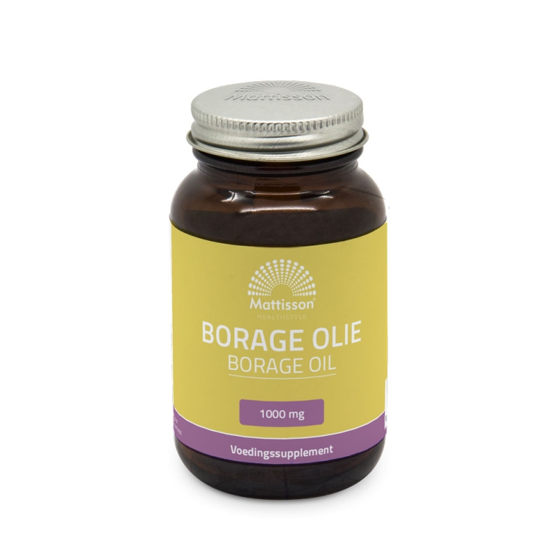 Borage Olie met vitamine E & GLA - 1000mg - 60 capsules - Mattisson