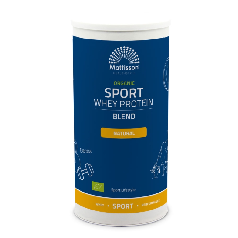 Biologische Sport Wei Proteïne Blend 63% - Naturel - 450 g - Mattisson