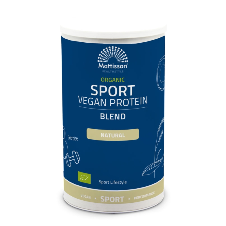 Biologische Sport Vegan Proteïne Blend - Naturel - 500 g - Mattisson