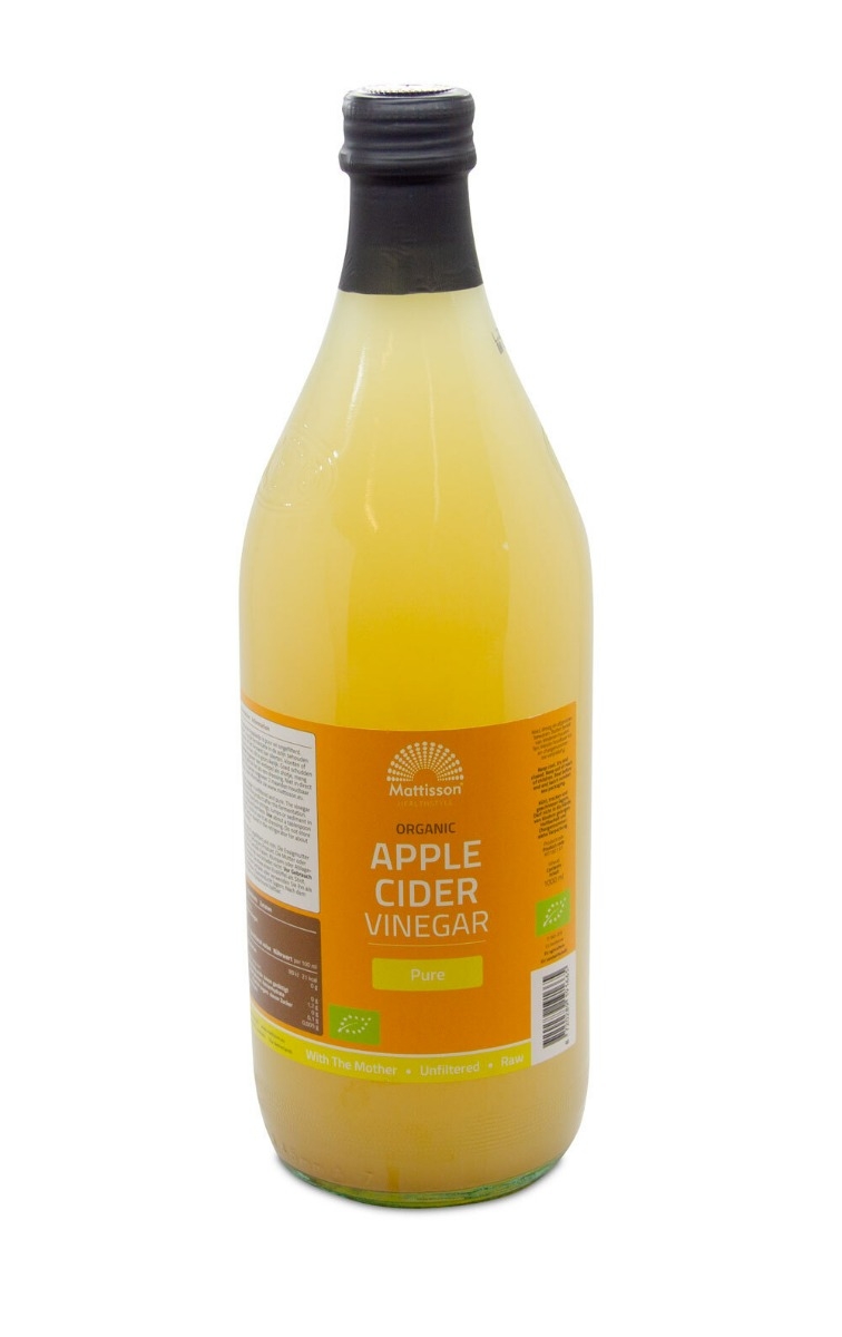Biologische Apple Cider Vinegar (appelazijn) - Puur - 1000 ml - Mattisson