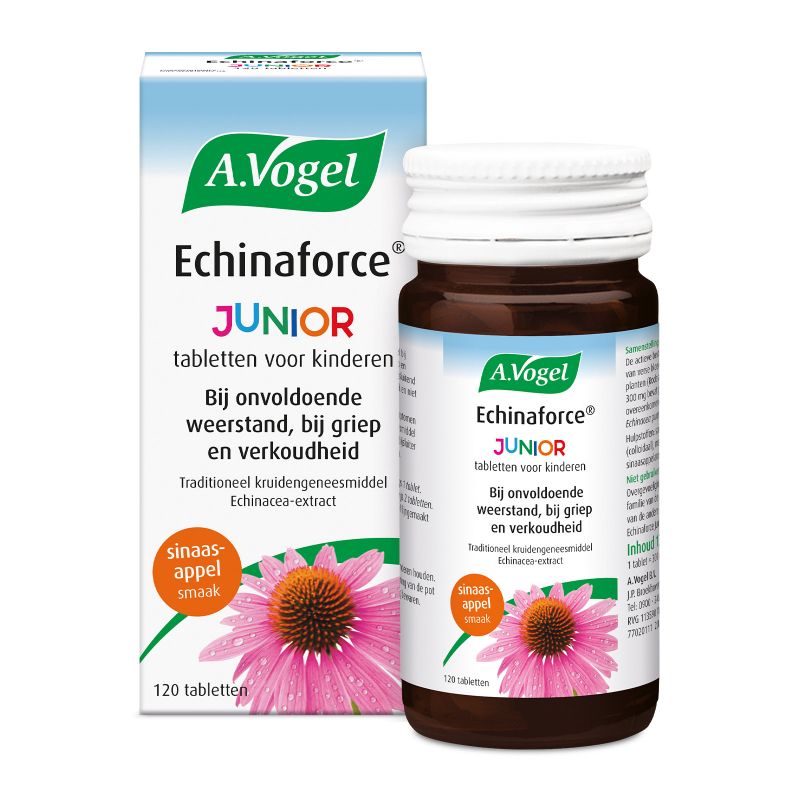 Echinaforce Junior Sinaasappelsmaak - 120 kauwtabletten - A. Vogel