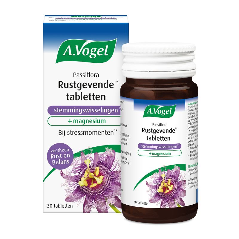 Passiflora Rustgevende tabletten Stemmingswisselingen - 30 tabletten - A. Vogel
