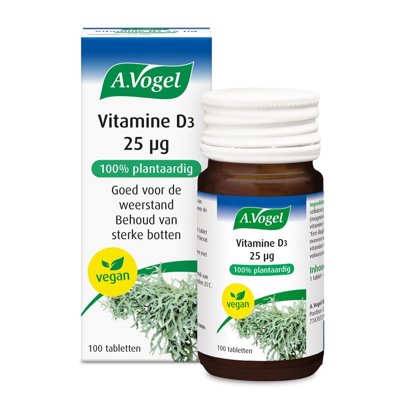 Vitamine D3 25μg - 100 tabletten - A. Vogel