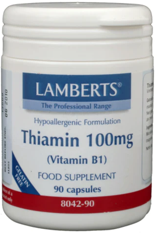 Lamberts Thiamine (Vitamine B1) 100mg 90 capsules