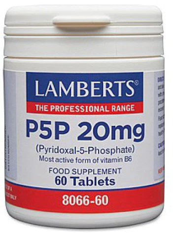 Lamberts Vitamine B6 (P5P 20MG) 60 tabletten