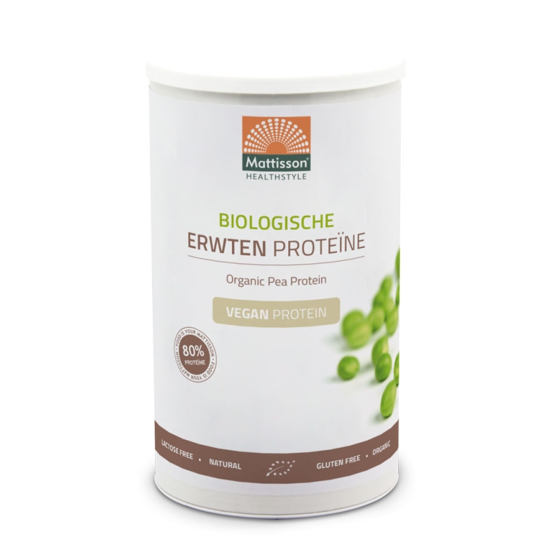 Biologische Erwten Proteïne Poeder 80% - 350 g - Mattisson