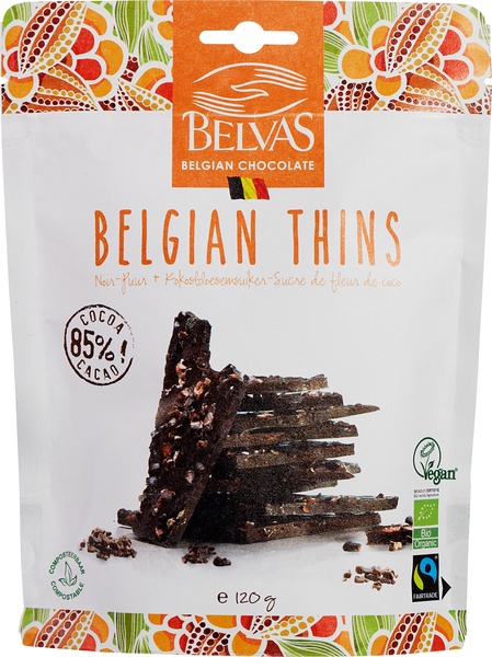 Belvas  Belgian Thins Puur 85%