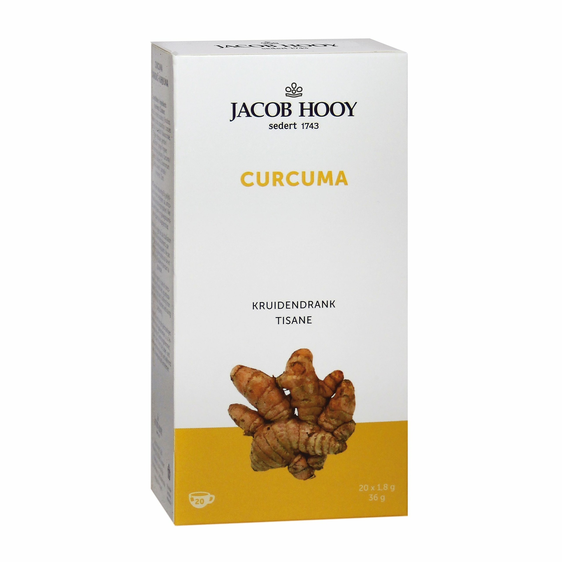 Curcuma Thee - 20 zakjes - Jacob Hooy