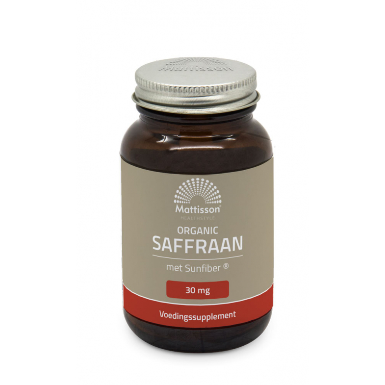 Biologisch Saffraan met Sunfiber ® - 60 capsules - Mattisson