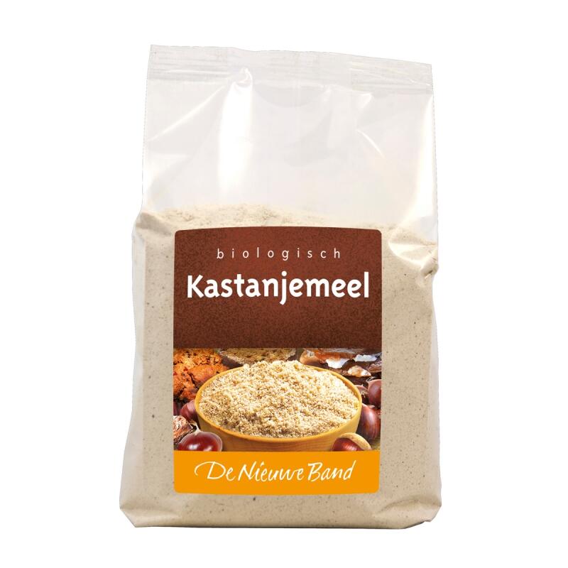 De Nieuwe Band Kastanjemeel 500 gram met lichtzoete nootachtige smaak