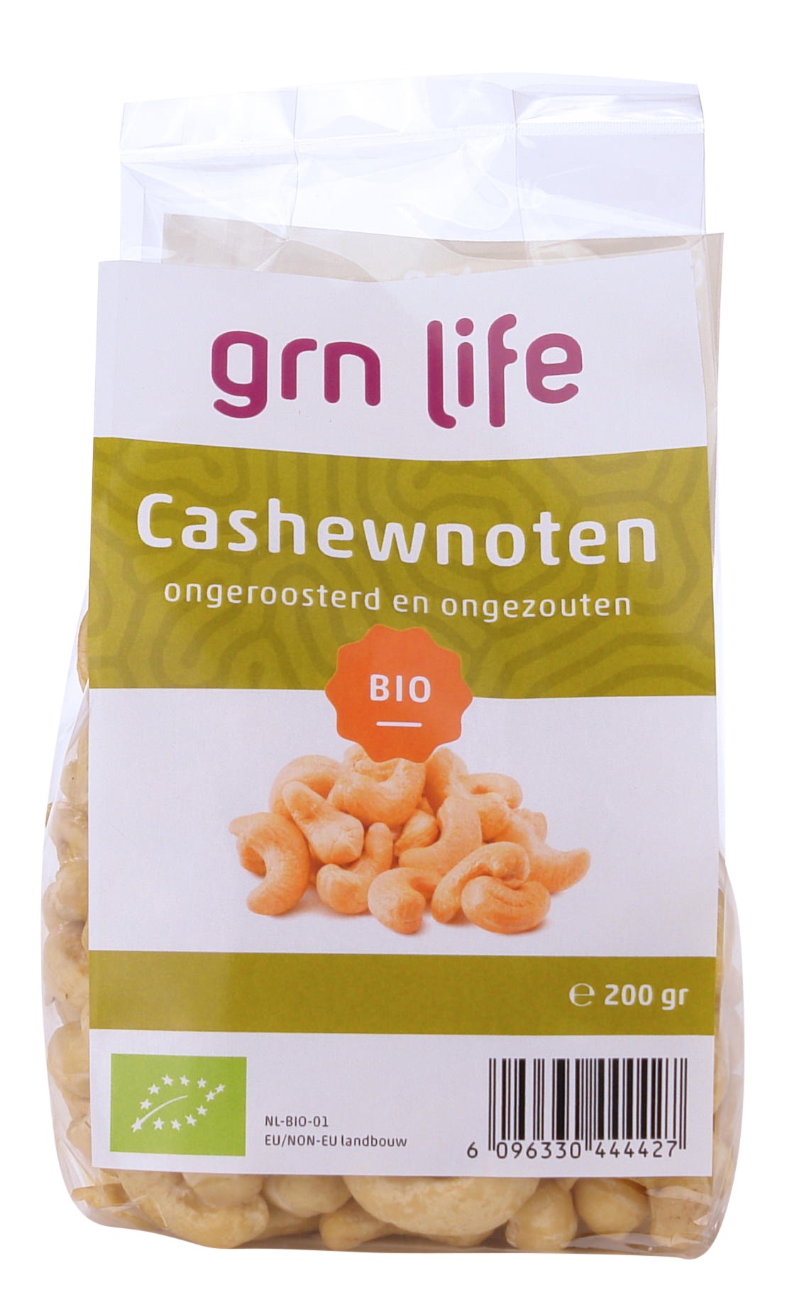 Biologische Ongezouten en Ongeroosterde Cashewnoten