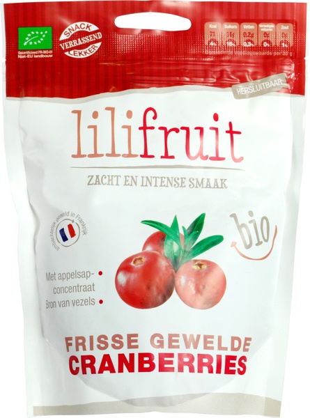 Lilifruit Gewelde Cranberries
