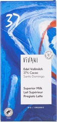 Vivani - Melkchocolade 37% Santo Domingo - 100 gram