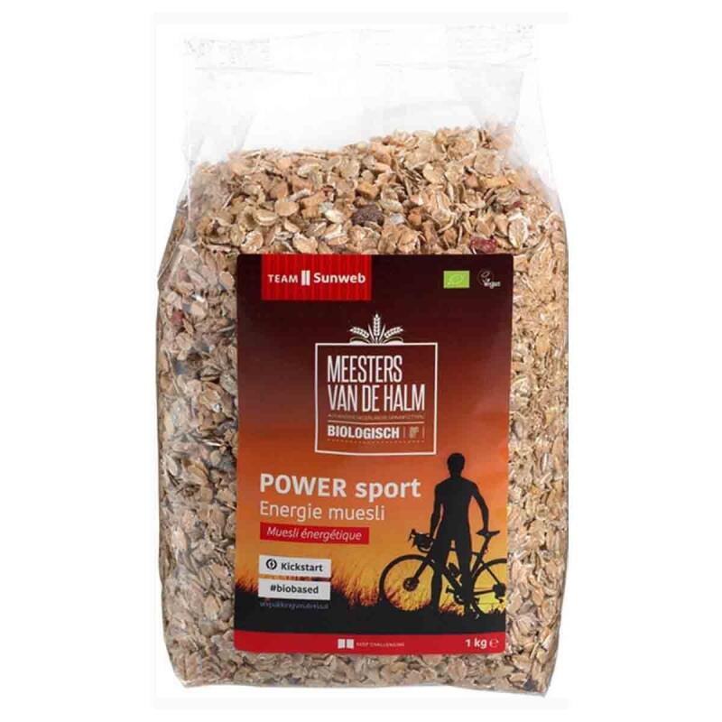 De Halm Power Sport Energie Muesli Bio 1000 gram verpakking