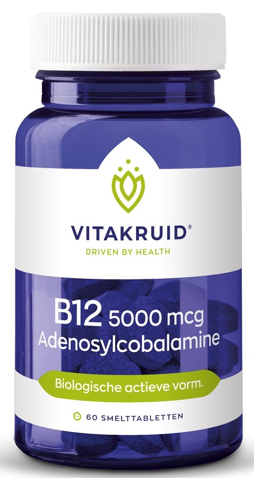 B12 5000 mcg Adenosylcobalamine  - 60 tabletten - Vitakruid