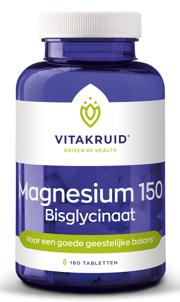 Magnesium 150 Bisglycinaat - 180 tabletten - Vitakruid