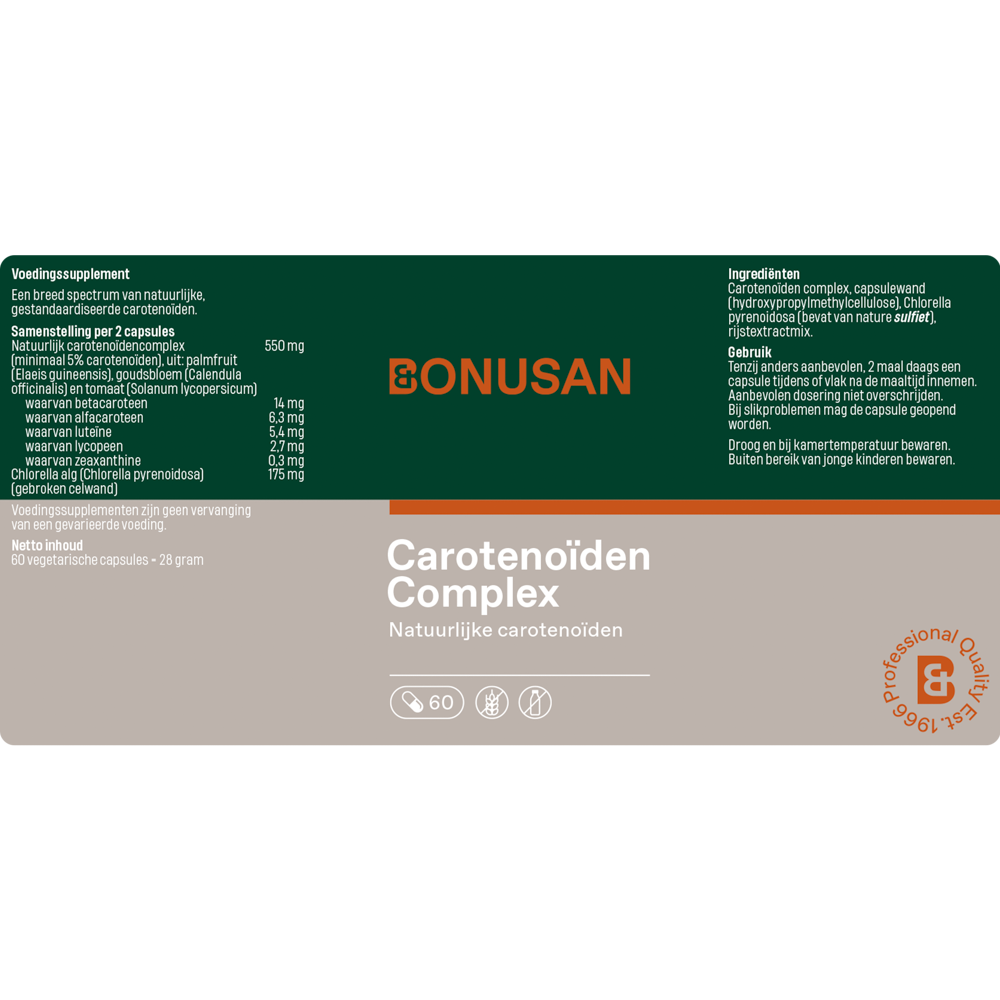 Bonusan - Carotenoïden complex - 60 capsules