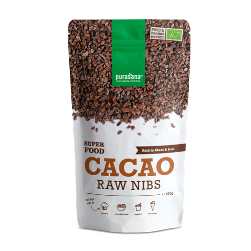 Cacao Nibs BIO Glutenvrij 200g - Purasana