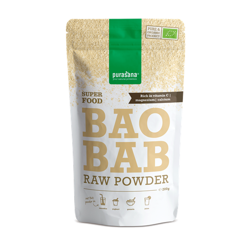 Baobab Raw Poeder BIO Glutenvrij - 200g - Purasana