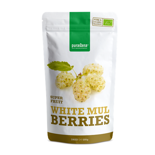 White Mulberries / Moerbeien BIO Glutenvrij - 200g - Purasana
