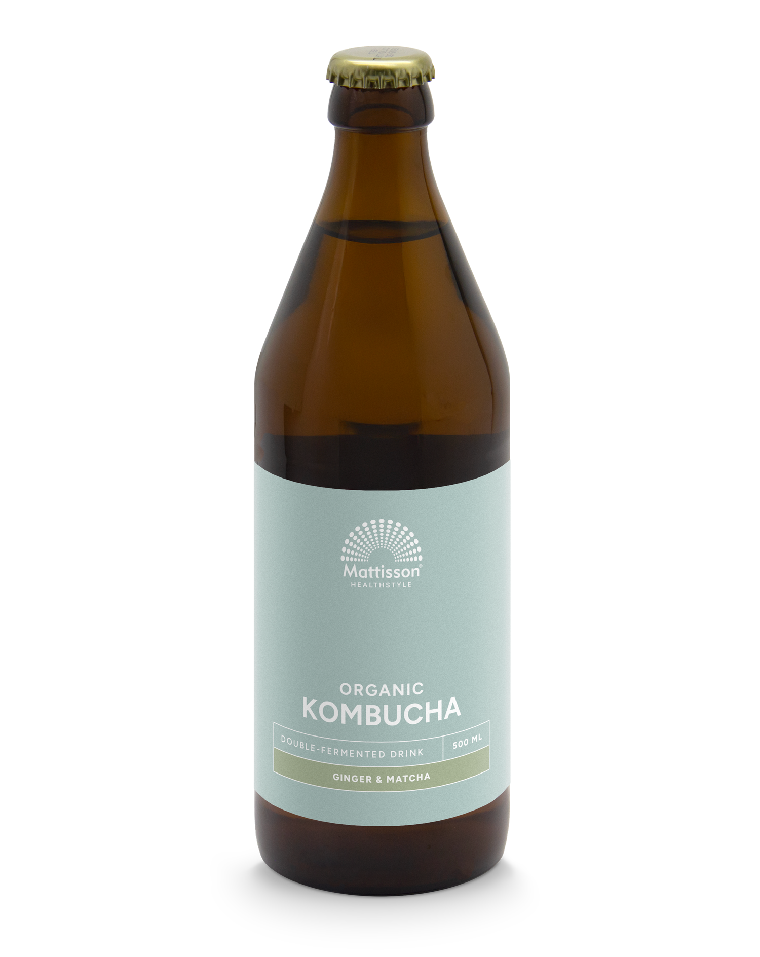 Biologische Kombucha - Gember & Matcha - 500 ml - Mattisson