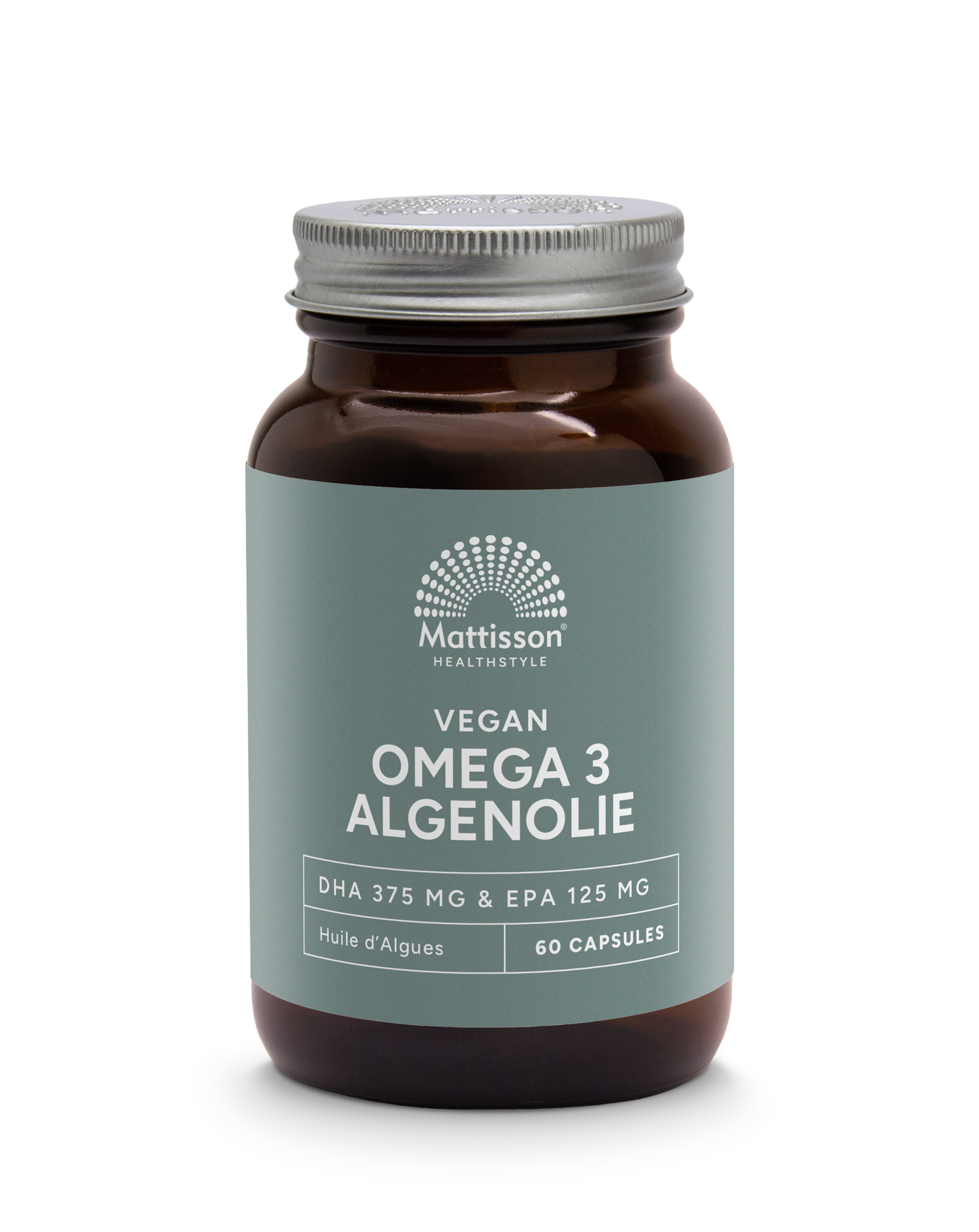 Vegan Omega-3 Algenolie 500 mg - DHA 375 mg & EPA 125 mg - 60 capsules - Mattisson