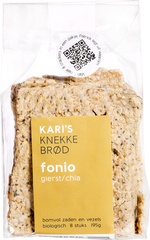 Kari's Crackers - Knekkebr&oslash;d Fonio Gierst Chia - 195 gram
