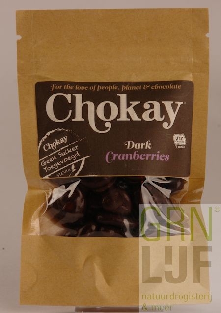 Chokay Cranberries met chocolade