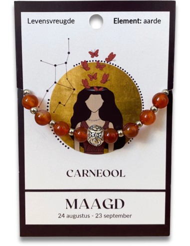 Ruby Mania - Carneool sterrenbeeld armband - Maagd