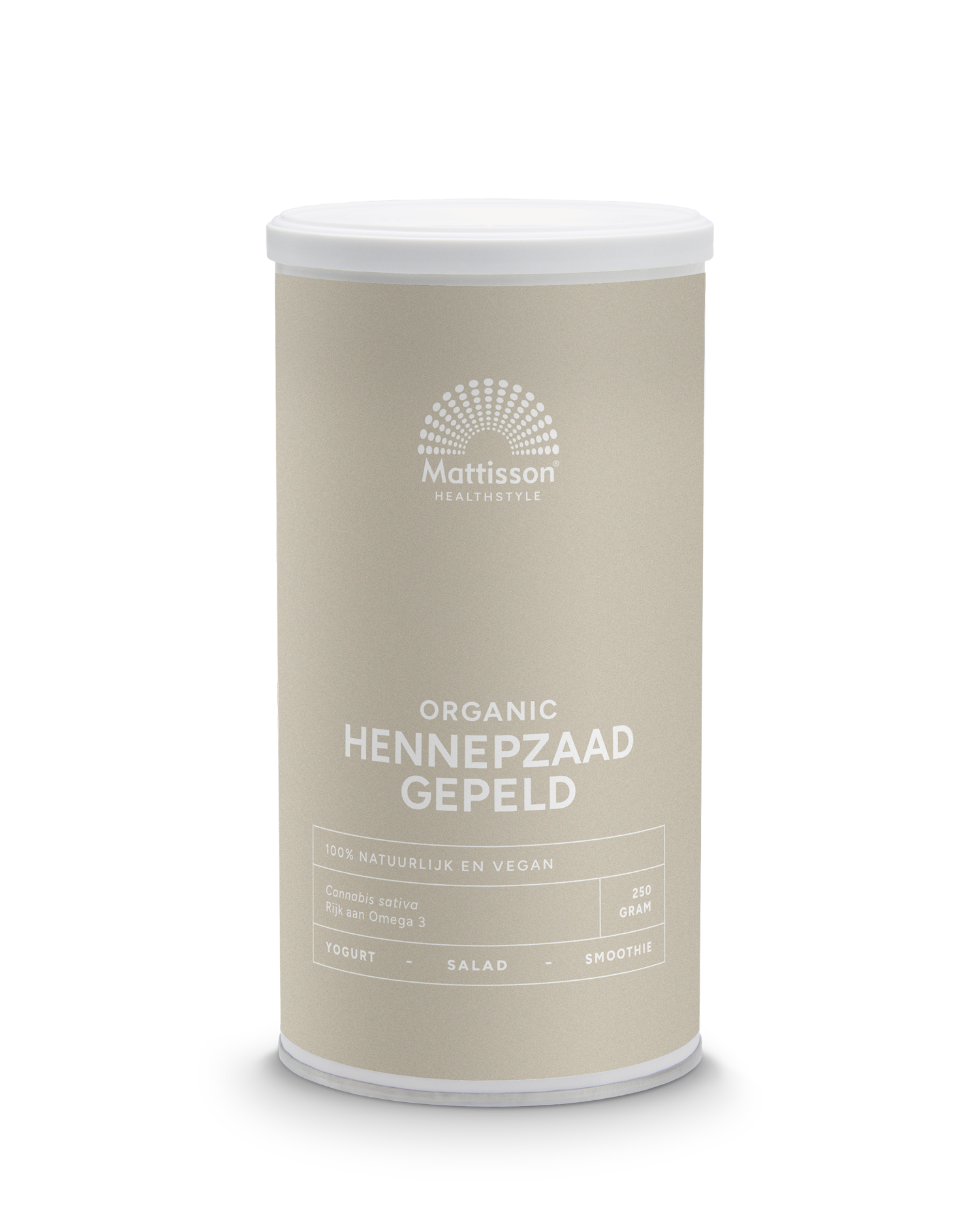 Mattisson - Absolute Hennep Zaad Raw Bio - Gepeld - 250 gram