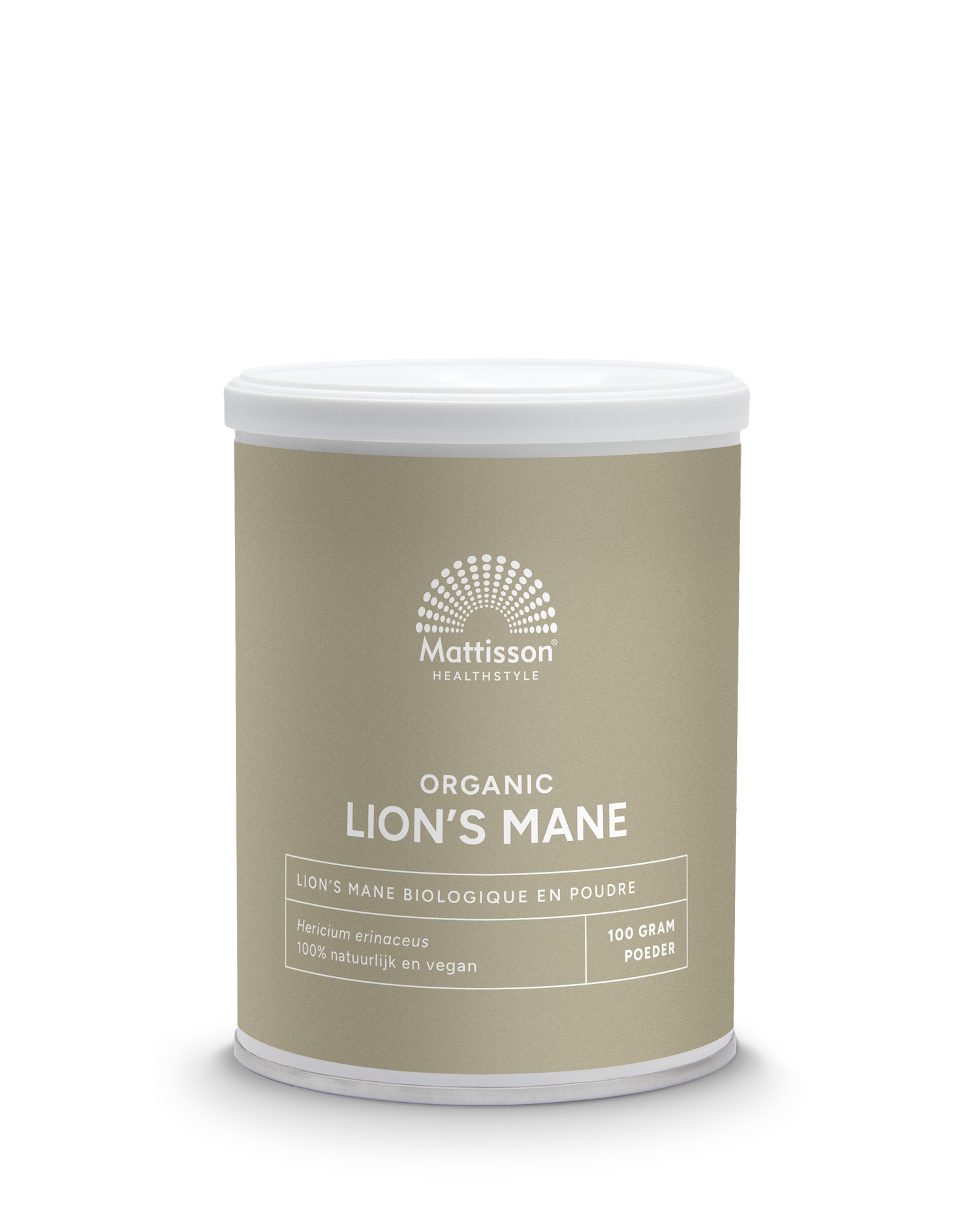 Lion&rsquo;s Mane BIO poeder - 100g - Mattisson