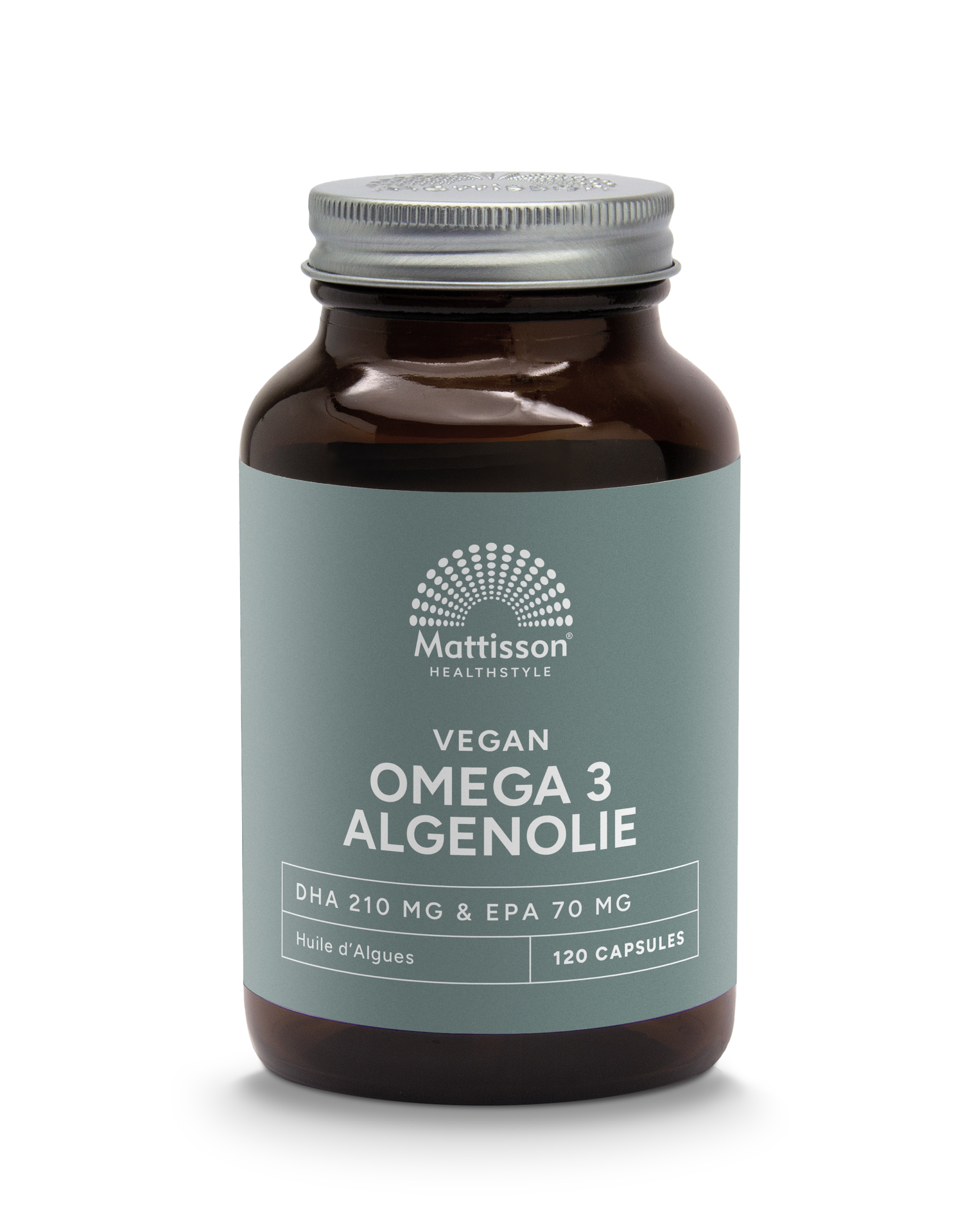 Vegan Omega-3 Algenolie - DHA 210mg & EPA 70mg - 120 capsules - Mattisson