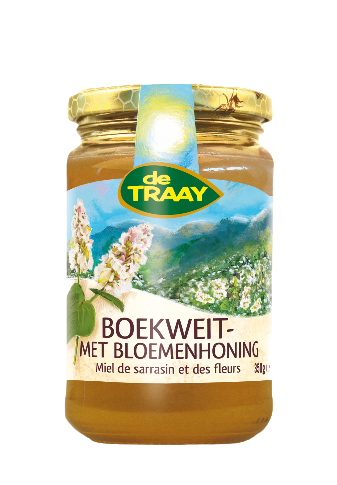 Boekweit- met Bloemenhoning - 350 gram - De Traay