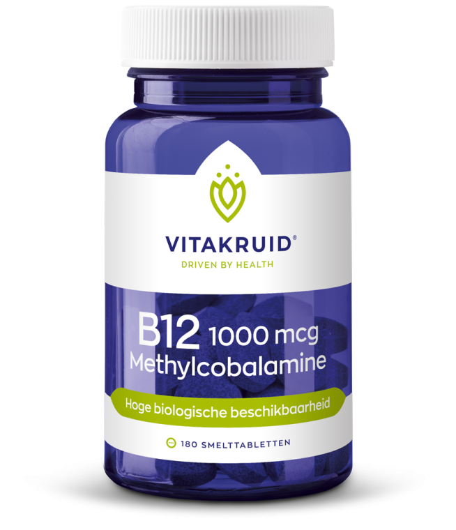 Vitakruid - B12 1000 mcg Methylcobalamine - 180 smelttabletten