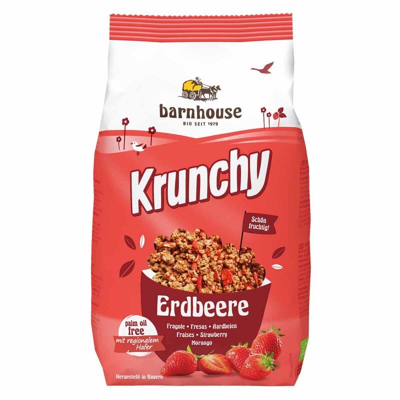 Barnhouse - Krunchy Pur Aardbeien - 375g