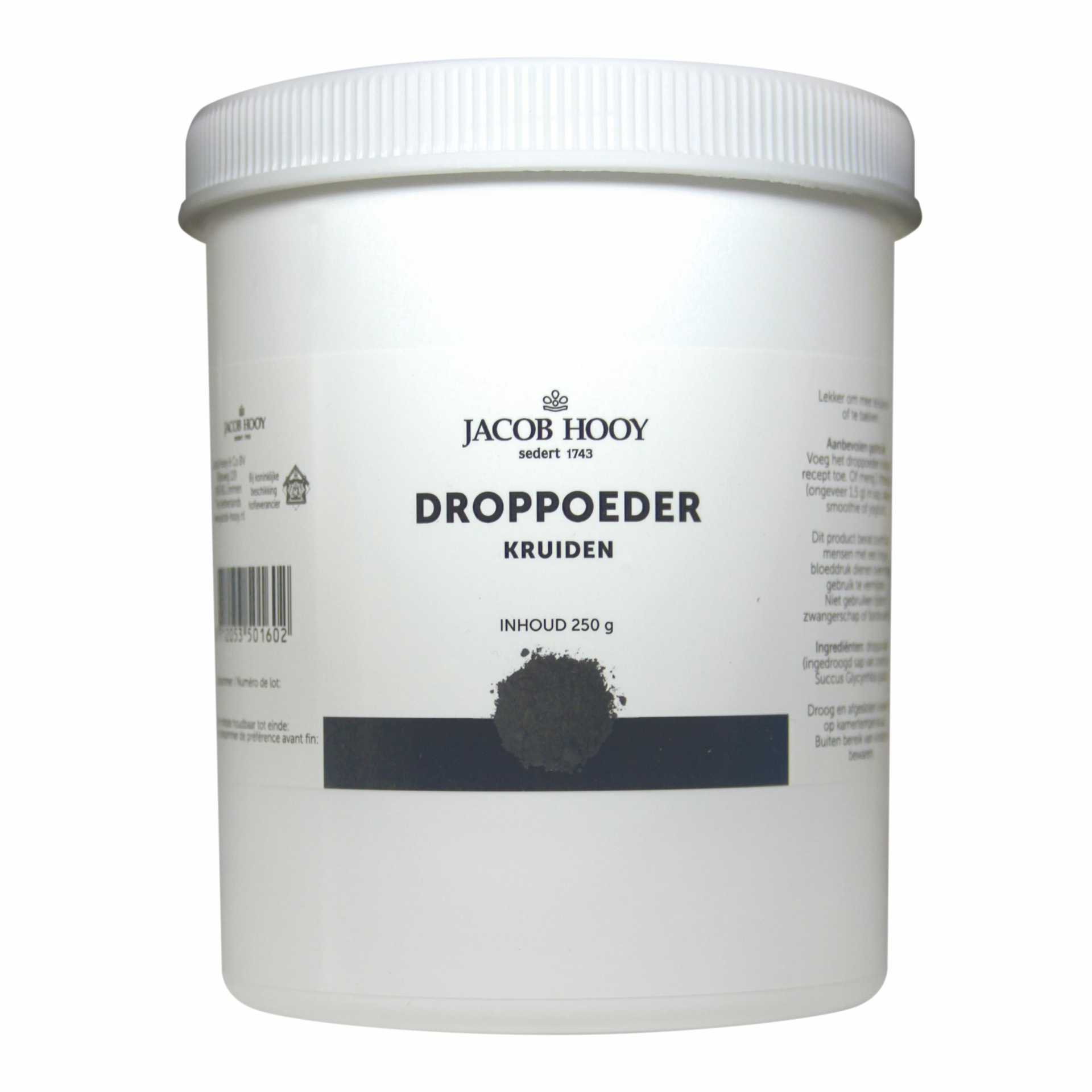 Jacob Hooy - Droppoeder pot - 250 gram