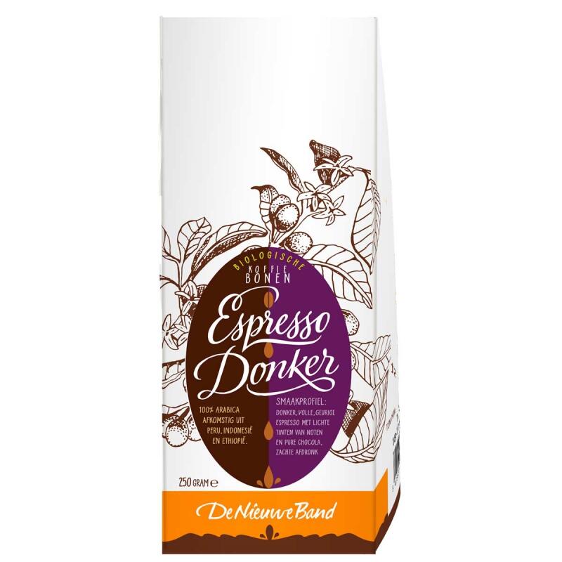 De Nieuwe Band - Espresso donker (bonen) - 500 gram