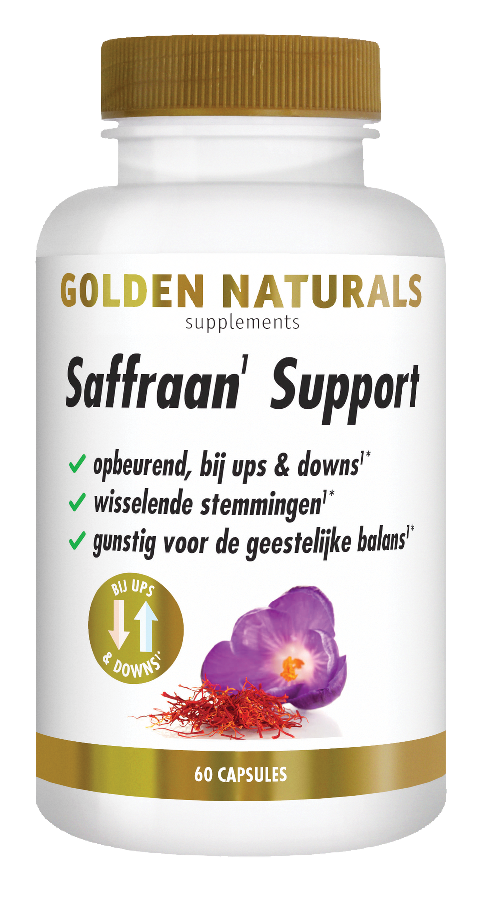 Golden Naturals - Saffraan Support - 60 capsules