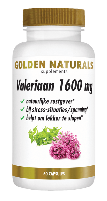 Golden Naturals - Valeriaan 1600mg - 60 capsules