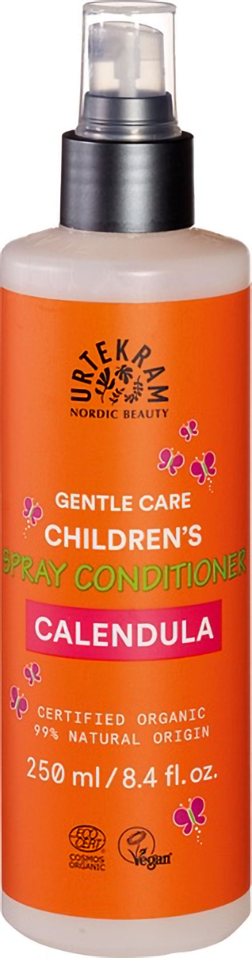 Urtekram Kids Spray Conditioner ontwart klitten direct, zonder uitspoelen.
